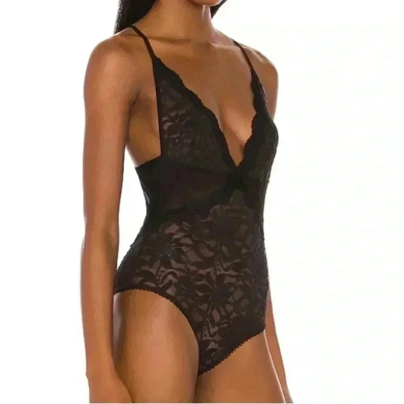 Free People Speed Date Bodysuit in Black Size XS NWT - Picture 3 of 5